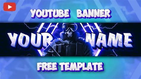 FREE YouTube Banner Template - Without Photoshop - YouTube