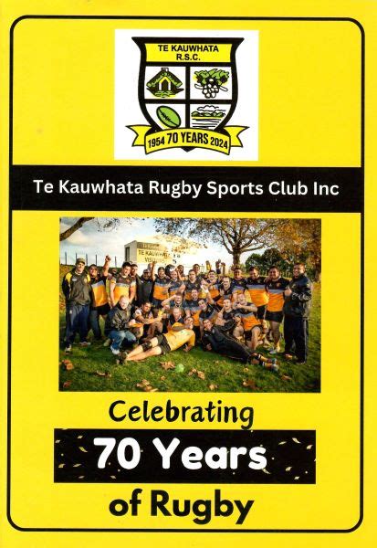 Te Kauwhata Rugby Club - The Published Histories of New Zealand Rugby Football