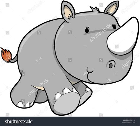 Rhino Vector Illustration - 6292198 : Shutterstock