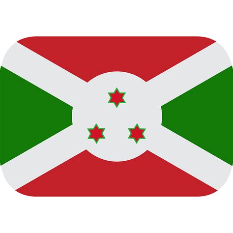 Burundi Bandera clipart. Dibujos animados descargar gratis. | Creazilla