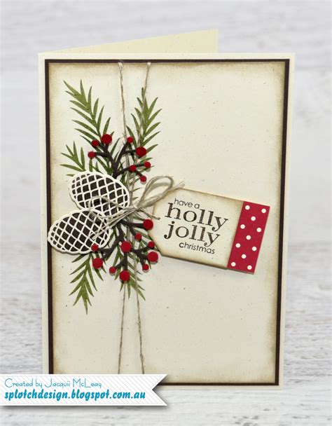 Splotch Design - Independent Stampin' Up! Demonstrator: Christmas Pines Card