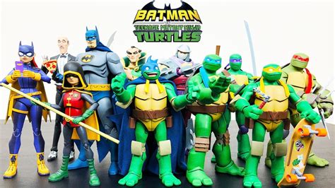 DC Collectibles Batman vs Teenage Mutant Ninja Turtles Figures - YouTube