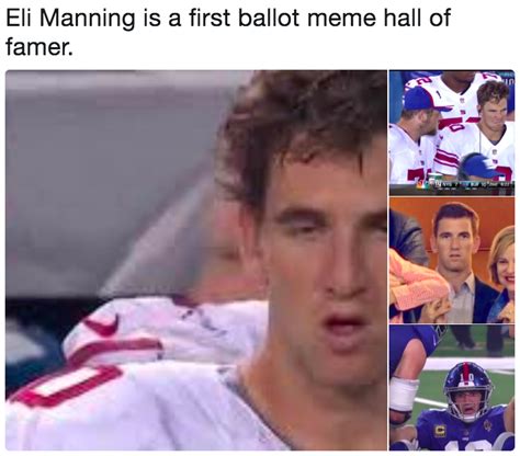 Eli Manning is a first ballot meme hall of famer. | Eli Manning ...