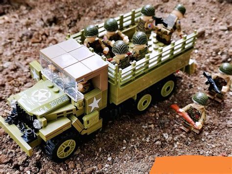 WW2 American Army Transport Truck Compatible Lego American Military Set