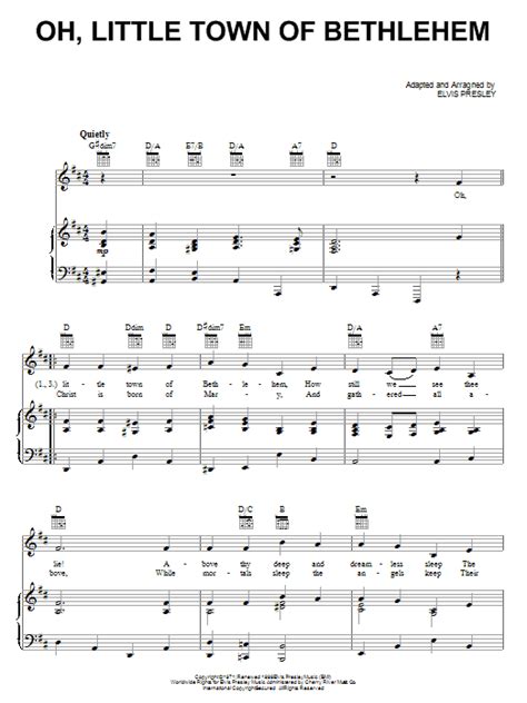 Oh, Little Town Of Bethlehem | Sheet Music Direct