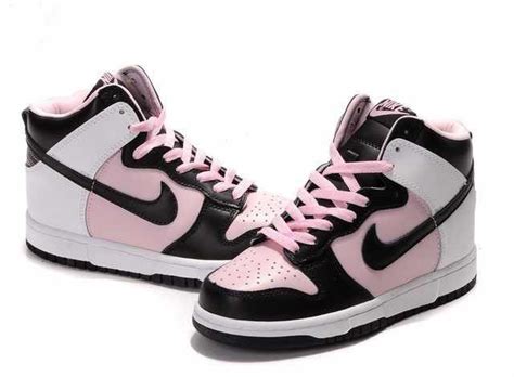 Nike high tops pink | Black nike shoes, Pink and white jordans, White nikes