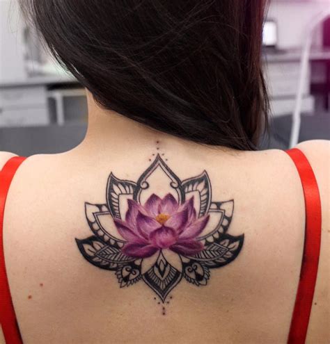 Lotus Flower & Mandala Back Piece