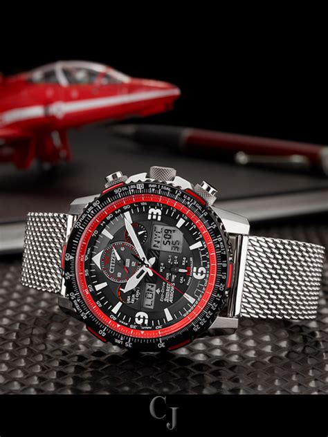 CITIZEN RED ARROWS LIMITED EDITION PROMASTER SKYHAWK A‑T BLACK DIAL MEN ...