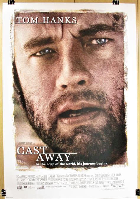 CAST AWAY, 2000 Original One Sheet Movie Poster 27x40", Tom Hanks ...