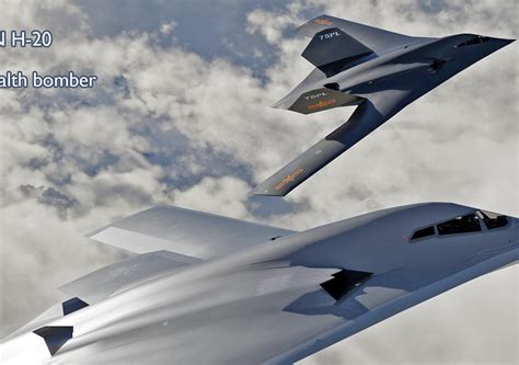 Xian H-20 strategic stealth bomber concept | CGTrader