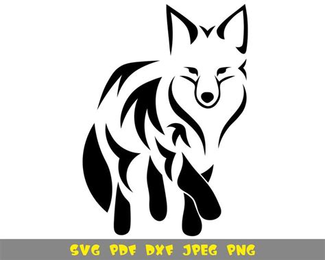 Fox svg fox silhouette svg cute fox svg t-shirt decor bag | Etsy | Fox silhouette, Silhouette ...