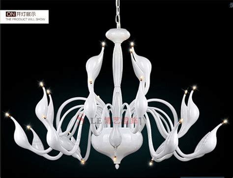 modern creative 9 mheads G4 swan shape pendent lights living room ...