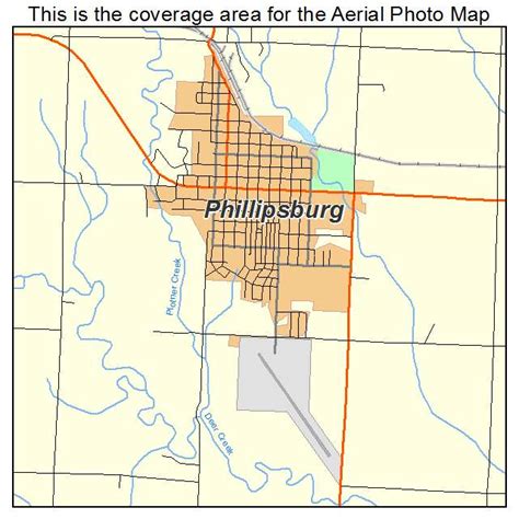 Aerial Photography Map of Phillipsburg, KS Kansas