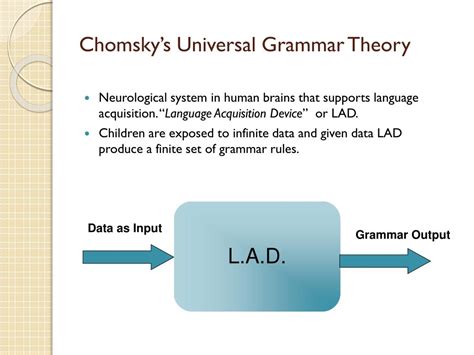 Universal Grammar Theory First Language