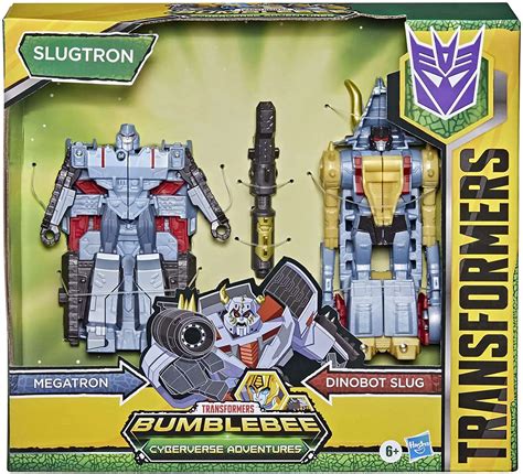 Transformers Cyberverse Dino Combiner Slugtron Action Figure Megatron ...