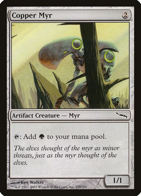 Copper Myr · Mirrodin (MRD) #158 · Scryfall Magic: The Gathering Search