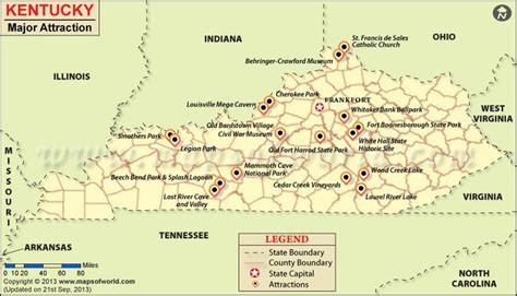 Places to Visit in Kentucky Map, Things To Do in Kentucky | Kentucky attractions, Kentucky ...