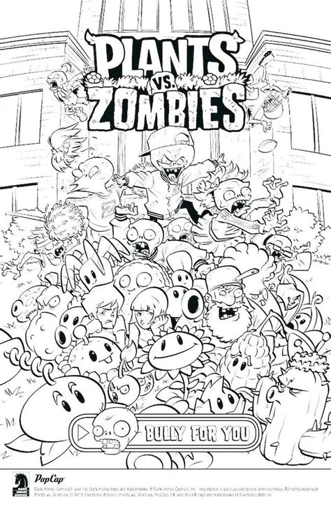 Plants Vs Zombies Coloring Pages | Free Printable Coloring Sheets