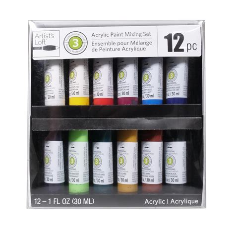 Level 3 Acrylic Paint Mixing Set by Artist's Loft® 12ct. | Michaels