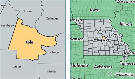 Cole County, Missouri / Map of Cole County, MO / Where is Cole County?