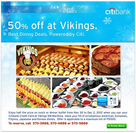 Citibank Vikings SM Marikina 50% off Promo | Pamurahan - Your Ultimate Source of Philippine ...