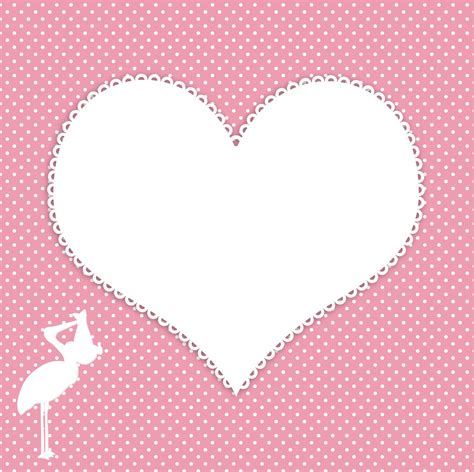Stork Baby Heart Card Free Stock Photo - Public Domain Pictures