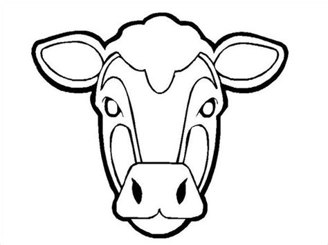 Cow Face Coloring Pages Printable