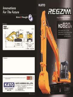 Earthmoving Equipment Excavators Kato Specifications Machine.Market