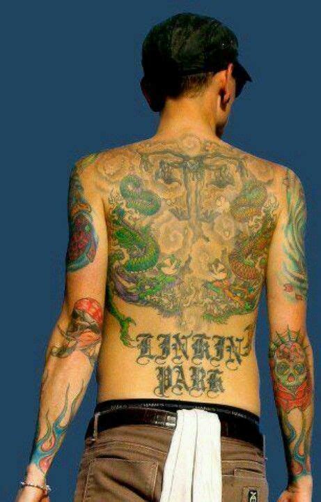 Love Chester Bennington 's back tattoos Linkin Park | Chester ...