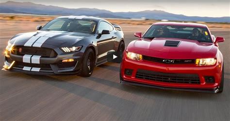 Motor Trend Head 2 Head Video: 2015 Chevrolet Camaro Z/28 vs. 2016 Ford ...