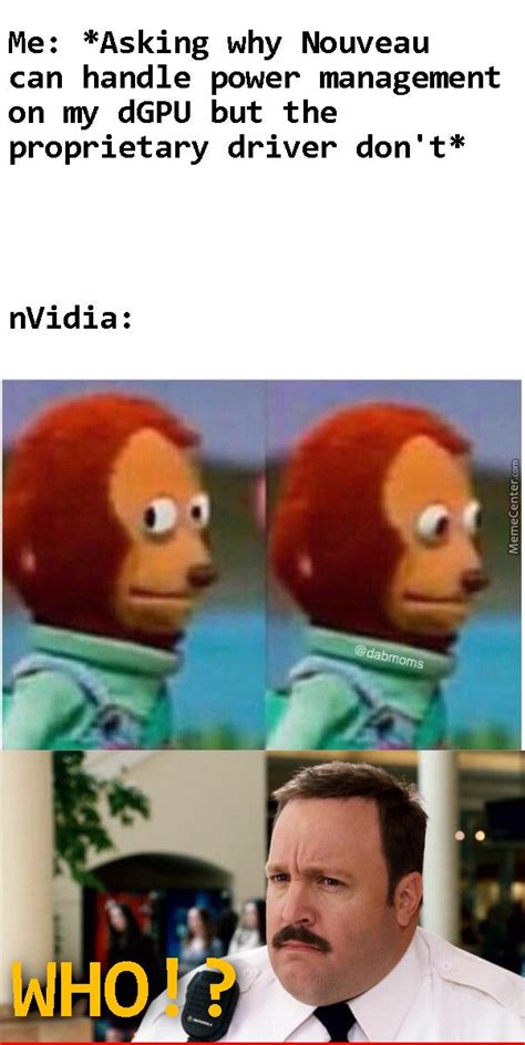 nVidia in a Nutshell : r/linuxmemes