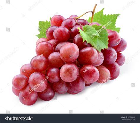 Ripe Red Grape Pink Bunch Leaves Stock Photo 593908622 | Shutterstock