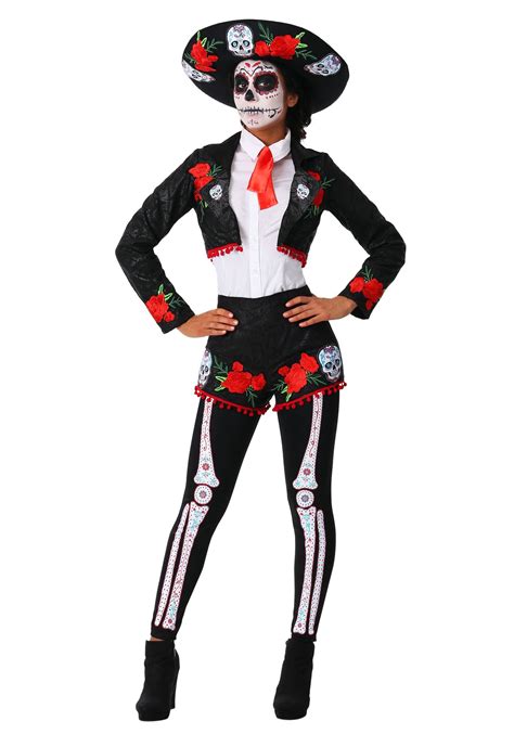 Women's Day of the Dead Mariachi Costume | Mariachi costume, Clown costume women, Day of dead ...