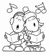 Singing Coloring Pages sketch template