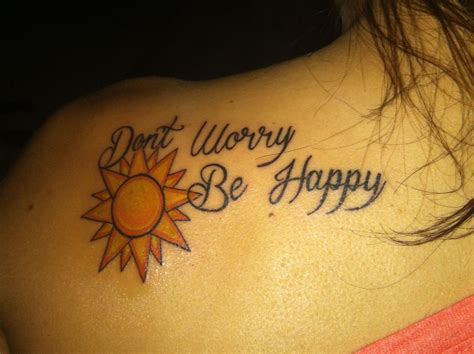 Don't Worry, Be Happy Tattoo | Happiness tattoo, Tattoos, Flash tats