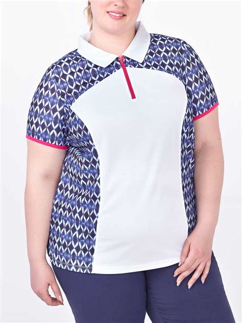 Sports - Plus-Size Printed Golf Polo Shirt | Penningtons