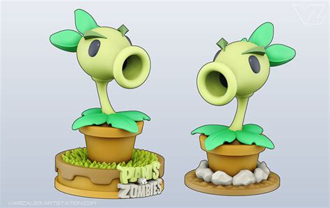 Plants vs Zombies - Repeater 3D model 3D printable | CGTrader