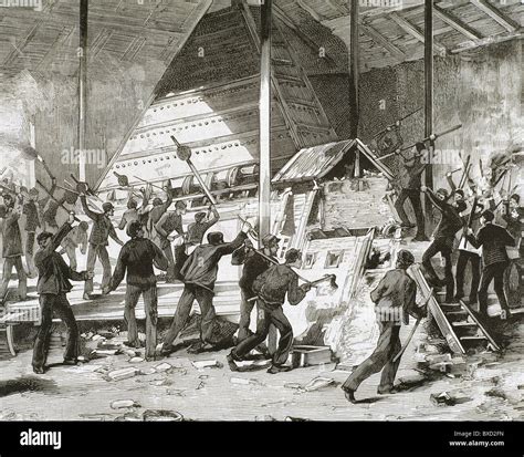 Factory worker strike 19th century hi-res stock photography and images - Alamy