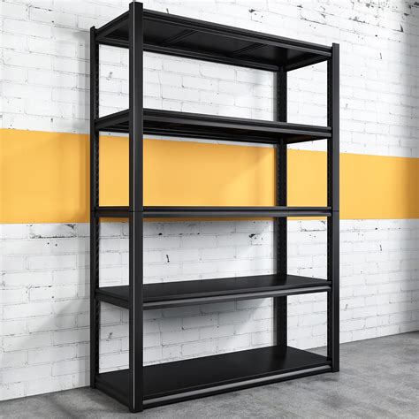 Buy REIBII Metal Garage Shelving Heavy Duty Garage Storage Shelves ...