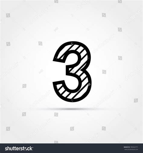 Number 3 Vector Illustration Stock Vector (Royalty Free) 789262771 ...