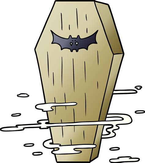 cartoon spooky coffin 12366991 Vector Art at Vecteezy