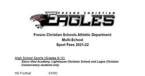 FCS Sports Fees Multi-School 2021-22 - Google Docs