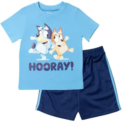 Bluey Toddler Boys T-Shirt and Mesh Shorts Outfit Set 3T - Walmart.com