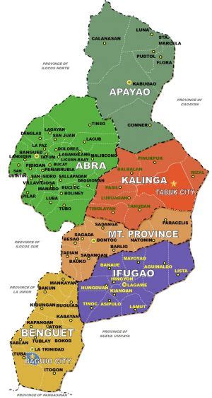 Region 14 : Cities and Provinces in Region XIV(CAR-Cordillera ...