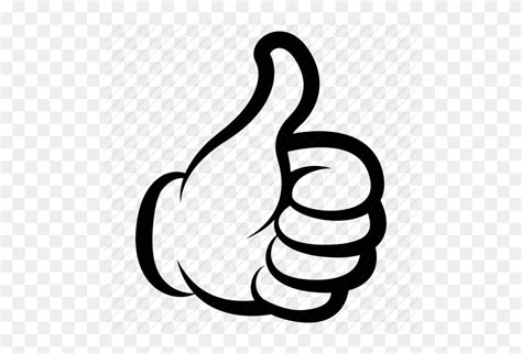 Download Thumbs Up Line Drawing Clipart Thumb Signal Clip Art - Thumbs Up Clipart Black And ...