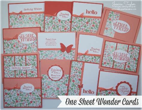 Gold Soiree One Sheet Wonder Cards - Ink It Up! with Jessica | Card ...