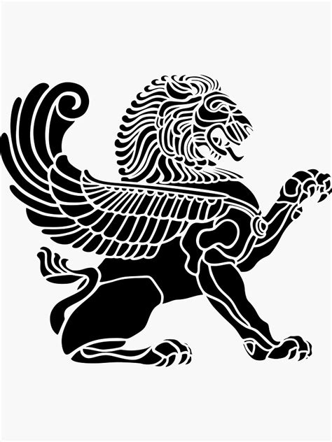 "Persian Lion Iranian Iran Persia Symbolism Icons" Sticker for Sale by ...