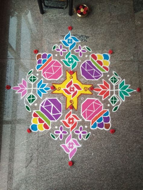 25 dots Pot Kolam || Pongal pot kolam for contest – Kolams of India