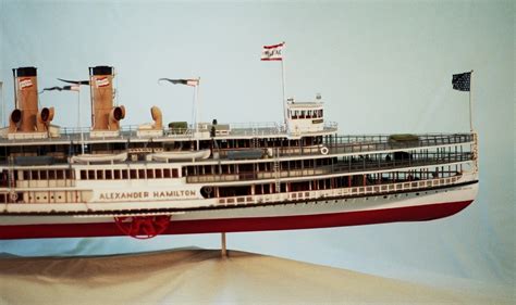 Hudson River Model Steamboats: Steamboat Model ALEXANDER HAMILTON c.1959 -The Build