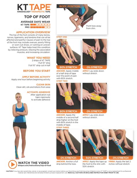 Top of Foot Pain - KT Tape • TheraTape Education Center